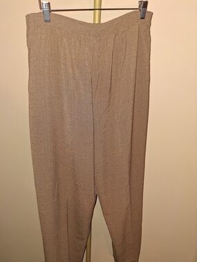 Alfred Dunner Women's Elastic-Waist Dress Pants - Light Brown